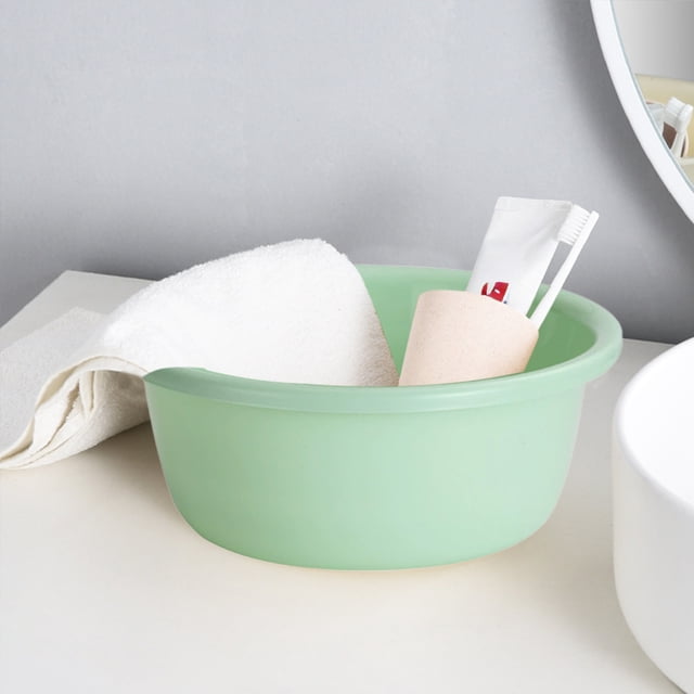 BAOPAI Thickened Square Wash Basin Large Size Multi-Purpose Plastic Laundry Basin for Washing Feet Vegetables Household Dormitory Students Use