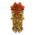 thumbnail image 1 of Simulated Rose Bouquets Simulated Flower Wall Hanging Baskets Decorative Landscaping Artificial Flowers Rattan Home Decor Flowers 85cm, 1 of 5