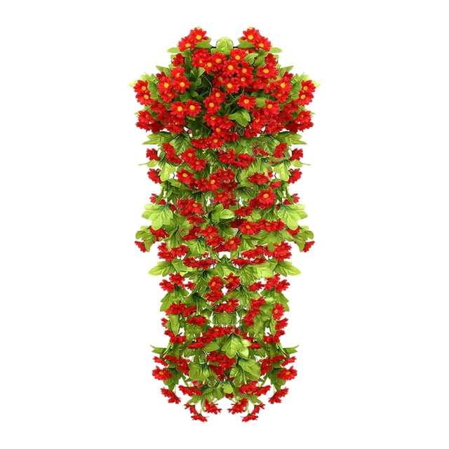 Simulated Rose Bouquets Simulated Flower Wall Hanging Baskets Decorative Landscaping Artificial Flowers Rattan Home Decor Flowers 85cm