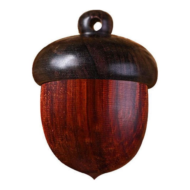Solid-Wood-Medicine Pill Box Mini Sandalwood Rescue Pill Case Portable Storage P3F0
