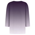 thumbnail image 5 of RXIRUCGD Women's Fashion Casual Gradient Loose Button Tops, White, Size: S, 5 of 5