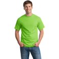 thumbnail image 4 of Hanes TAGLESS Men`s T-Shirt - Best-Seller, L, Lime, 4 of 6