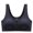 Black, variant on Ashirexll Button Front Bras for Women Solid Color Crew Neck Wide Straps Seamless Wireless Breathable Full Coverage Daily Pink L