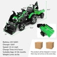 thumbnail image 2 of Gymax 3-in-1 Kids Ride On Excavator Bulldozer 12V Electric Tractor Remote w/ Trailer Green, 2 of 10