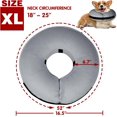 thumbnail image 2 of YSTINNG Inflatable Dog Collar-Soft Protective Cone for Dogs After Surgery,Dog Donut Collar Suitable for Dogs and Cats,Dog Cone Collar to Prevent Pets from Touching Stitches,Wounds and Rashes,Grey-XL, 2 of 6