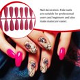 thumbnail image 4 of 24 Pieces False Nails Glitter Shimmering Powder Full Cover Artificial Nail Tips Simple Operation Fingernail Decal DIY Accessory white, 4 of 7