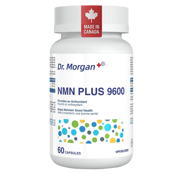 Dr. Morgan NMN + Resveratrol Supplement – 99% High Purity, More Effective Than NMN Alone, Boosts NAD+ Levels, Supports Energy, Cellular Health & Longevity, Made in Canada, 60 Capsules