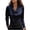 Navy, variant on biudgviw Work Tops for Women Satin Silk Long Sleeve Turndown Collar Business Dressy Shirts Elegant Loose Fit Office Formal Blouses