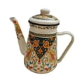 thumbnail image 4 of GROWTH TANK Cafetière en Émail Réutilisable Robuste Multiusage 1,2 L pour Cuisine Ménage Bureau Fleur Orange, 4 of 9
