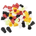 thumbnail image 1 of Unique Bargains Bell End Stopper Cord Rope Lock for Drawstring Bag, Golden Green Red Black White, 100 Pack, 1 of 5