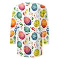 thumbnail image 3 of UPPADA Bunny T-Shirts de Pâques pour Femmes Lapin Oeuf Imprimé T-Shirts Manches 3/4 Col Rond T-Shirts d'Été Décontractés Mignons T-Shirts Graphiques Chandail Confortable Haut Vert,TG, 3 of 5