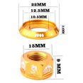 thumbnail image 4 of 2 Pieces Premium Flower Drum Nut M10 Flange Front Wheel Rear Wheel Screw, 4 of 8