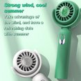 thumbnail image 4 of Unatoiry Portable Handheld Fan Rechargeable Adjustable Summer Sleep Cooling Travel Carrying Office Face Hand Desktop Cooler Pink, 4 of 6