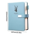 thumbnail image 3 of Meitianfacai Business Notebook Thick A5 Leather Journal Deluxe Office Notepad Notebook Meeting Notes Book Large-sized Work Diary, 3 of 9