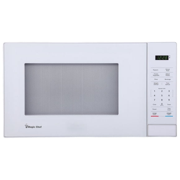 Magic Chef 1,1 pi Micro-ondes de comptoir 1000W touche numérique, blanc