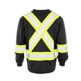 thumbnail image 2 of Forcefield Hi Vis V-Neck Long Sleeve Safety Tee, 2 of 2