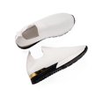 thumbnail image 3 of MAWCLOS Espadrilles pour Femmes à Enfiler Style Chaussette Confort Bout Rond Ballerines Respirantes Chaussures de Marche d'Extérieur Blanches 9, 3 of 9