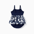 thumbnail image 3 of PatPat Family Matching Cotton Tee Flora Print Splicing Shirt or Tank Dress, 3 of 7