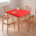 thumbnail image 1 of Antqov Nappe Carrée Ajustée 34x34 Pouces Extensible Nappe Carrée Enveloppante Extensible Housse de Table Nappe Carrée Housse de Table pour Cuisine Salle à Manger Pique-Nique Patio Extérieur Fêtes Tables, 1 of 6