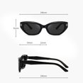 thumbnail image 4 of Cat Eye Glasses for Women Hexagonal Eye Pack Vise Z87 Frame Light Blocking Lens Thin Wire Glasses Big Frame Women Hot for Women 70's Glasses Rectangular for Women Non compatible with Polarized for, 4 of 4