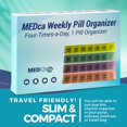 thumbnail image 4 of CUITING Weekly Pill Organizer  4-Times-a-Day  BPA-Free Plastic Container, 4 of 9