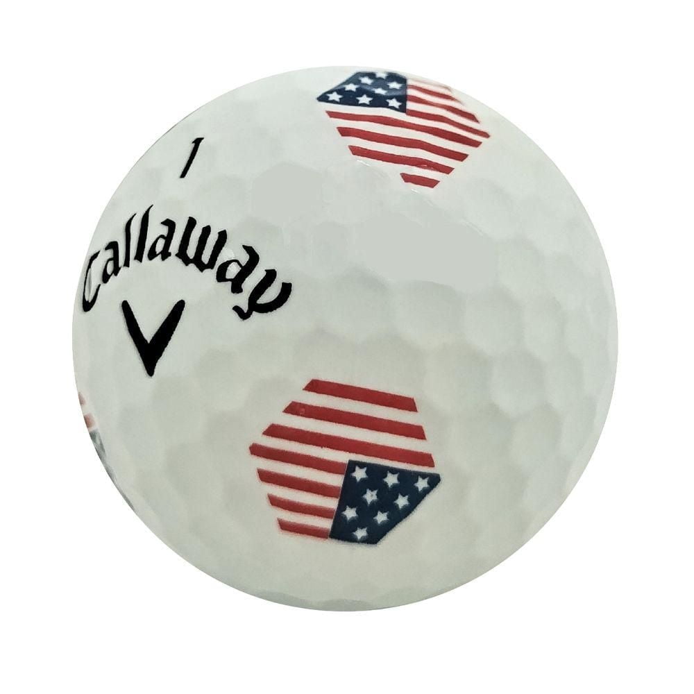 Mulligan - 60 balles de golf récupérées Callaway Chrome Soft 2024 TruTrack 5A Mint