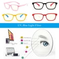 thumbnail image 3 of Kids Glasses Blue-blocking Silicone Frame 400 Computer Eyewear Red, 3 of 8