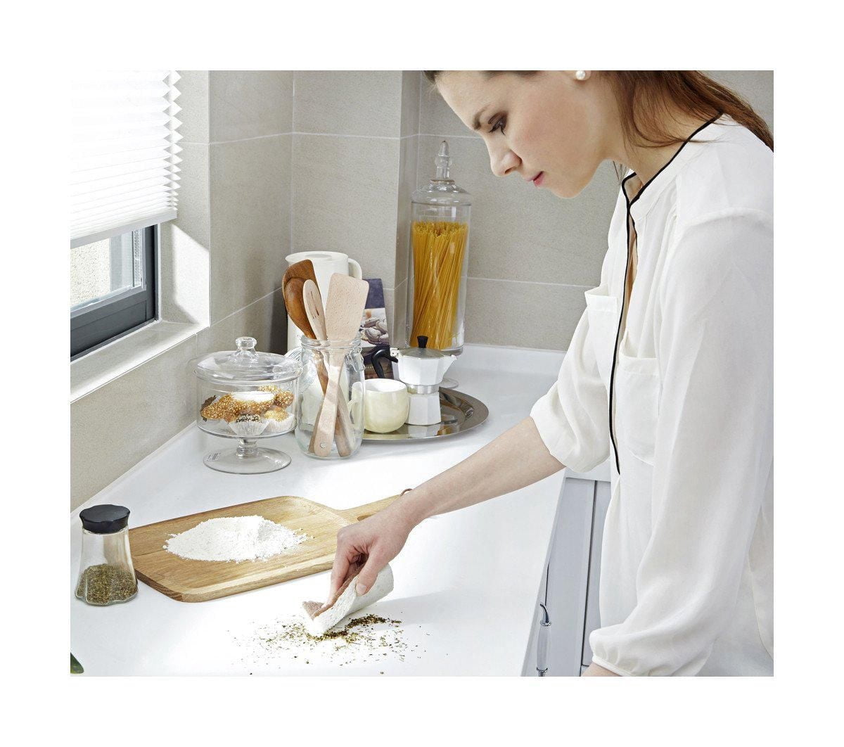 Full Circle Walnut Scrubber Sponge Set of 2