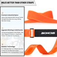 thumbnail image 4 of Boncas Sangle de Porte-Vélo Réglable 24 Pouces" Stabilisateur de Roue de Vélo avec Prise en Gel Innovante Empêche la Roue de Tourner - Orange 2 Pack, 4 of 4