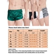 thumbnail image 2 of LUXUR Pyjama pour Homme, Boxeurs de Nuit Unis en Satin Soyeux, Shorts Grande Taille, Bas de Sommeil, sous-Vêtements, Gris G, 2 of 5