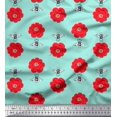 thumbnail image 1 of Soimoi Cotton Voile Fabric Floral & Bee Insects Print Fabric by The Yard 56 Inch Wide, 1 of 3