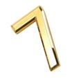 thumbnail image 1 of GUOOL 2 In Golden 3D Design Plastic Self-Adhesive House Hotel Door Number Plaque 7 Number 7, 1 of 4