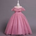 thumbnail image 1 of EGNMCR Robes de Soirée pour Femmes, Robes Formelles pour Femmes, Robes de Cocktail pour Femmes Robe Sans Manches à Col Rond Robe pour Enfants Robe Sans Manches pour Filles Robe Princesse à Épaules Robe Fleurie en Tulle à Pois Robe pour Fille, 1 of 6