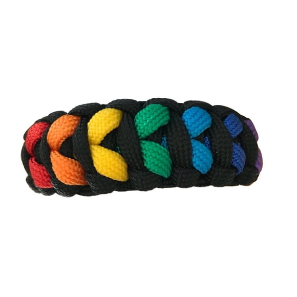 Infinity Collection - Bracelet à Ficelles Tressé Arc-en-Ciel LGBT Pride d'Amitié pour Gai & Lesbienne LGBTQ, Bracelet Ajustable, Bracelets Arc-en-Ciel pour Femmes Hommes Parade, Accessoires Paracorde Gay Pride