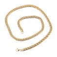 thumbnail image 1 of 1 Pc Fashion Chain Hip Hop Accessories Double Buckle Chain for Men (Golden), 1 of 8