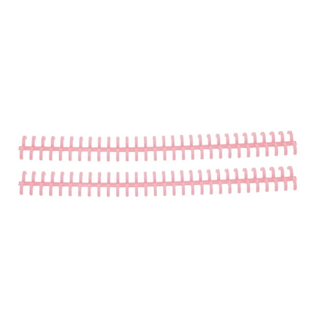 Binding Comb, Binding Spine 10 Pcs 30 Hole Wear Resistant Cuttable For Office Rouge Pink