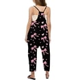 thumbnail image 4 of Girls Romper Bow Print Summer Rompers for Girls Spaghetti Strap Rompers with Pockets Summer Clothes for Teens 5-6 Y, 4 of 6