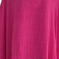 thumbnail image 4 of CEHVOM Mode Femme T-Shirt à Col Rond à Manches Courtes Été Uni Ample Blouse Hauts, 4 of 4