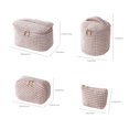thumbnail image 2 of Tumotour Travel Portable Velvet Corduroy Makeup Toiletry Bag Set Large Opening Multi Purpose Pouches For Organized Storage, 2 of 9