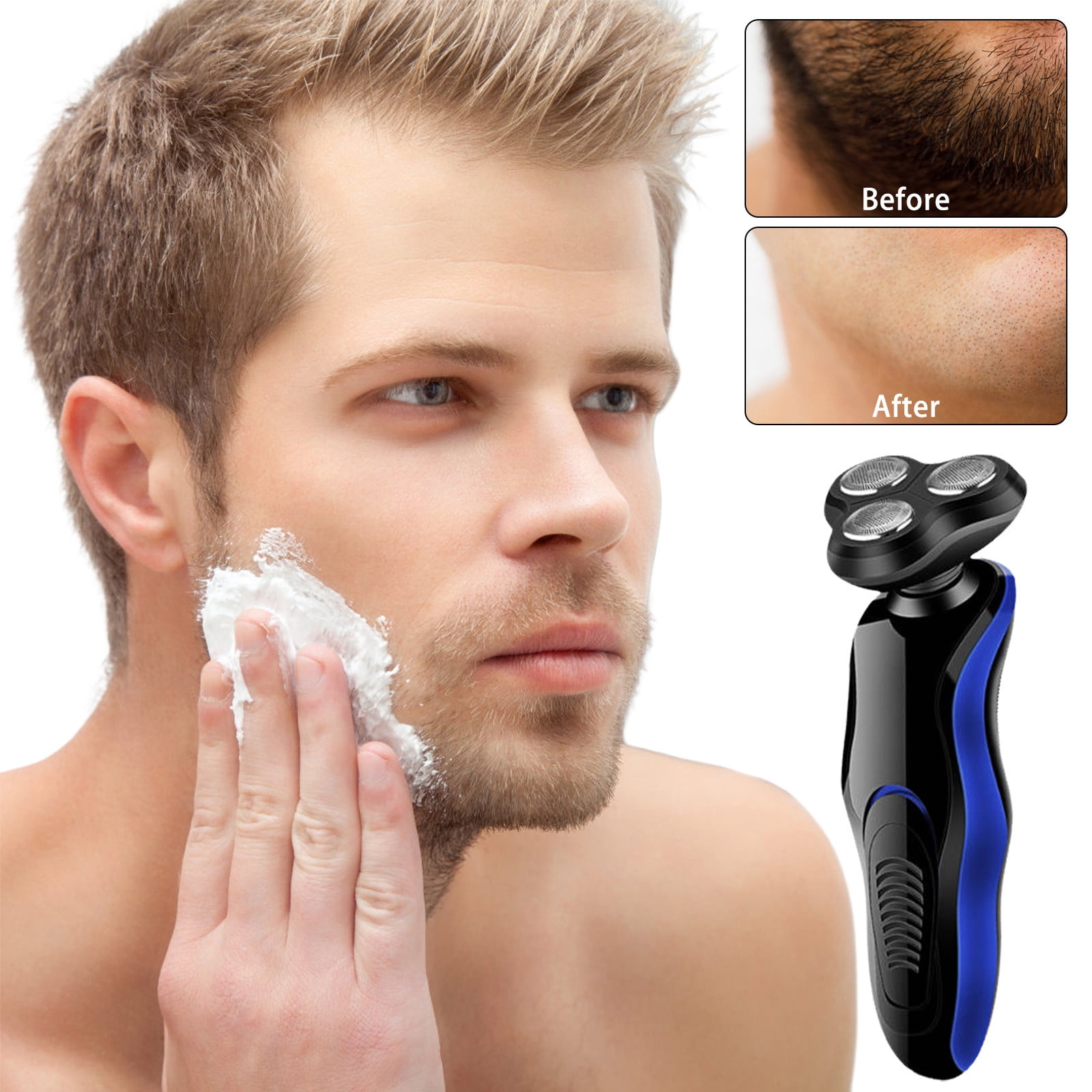 WIFKLSIIPG Electric Shaver for Men Rechargeable Cordless 3D Men Shaver Wet/Dry Mens Shaver for Shaving Gifts for Husband Dad Boyfriend