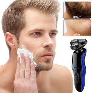 WIFKLSIIPG Rasoir électrique pour hommes sans fil rechargeable 3D Hommes Shaver Wet/Dry Mens Shaver pour les cadeaux de rasage pour mari Papa Boyfriend