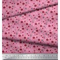 thumbnail image 3 of Soimoi Pink Poly Georgette Fabric Flower Artistic Print Sewing Fabric Yard 52 Inch Wide, 3 of 3