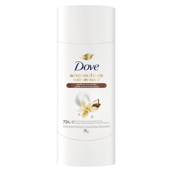 Dove Advanced Care Antiperspirant Deodorant Vanilla & Cocoa Butter, 74 g