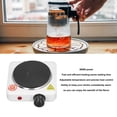 thumbnail image 3 of Heater Mini Electric Stove 500W Multifunctional Adjustable Temperature Small Hot Plate Kitchen Countertop Heater For Milk Water Coffee Tea US Plug 110V, 3 of 8
