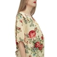 thumbnail image 3 of Bimba Caftan Imprimé Floral Jaune Pâle pour Mamans avec Ceinture Robe Maxi de Maternité-18, 3 of 7
