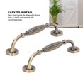 thumbnail image 4 of Antique Bronze Door Handles, 2 Sets Rust Proof Fine Crafted Door Handles  For Sliding Door For Entrance Door, 4 of 8