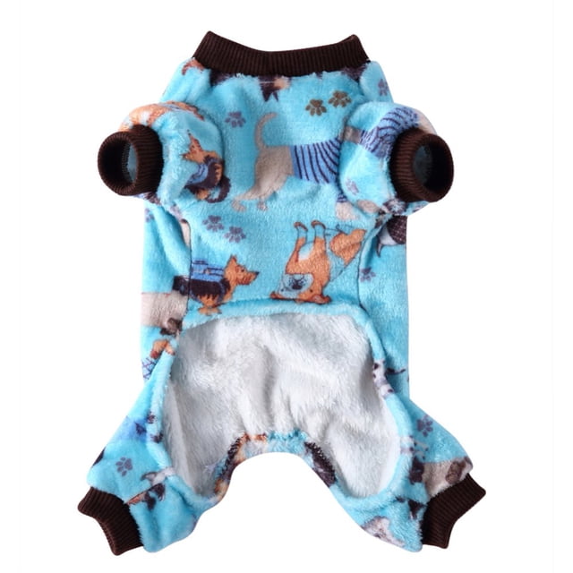 Pyjamas Doux et Confortable pour Petits Chiens Chiot Automne et Costume d'Hiver