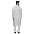 thumbnail image 3 of Atasi Button Down Asymmetric Printed Long Sleeve Rayon Kurta Pyjama Set, 3 of 4