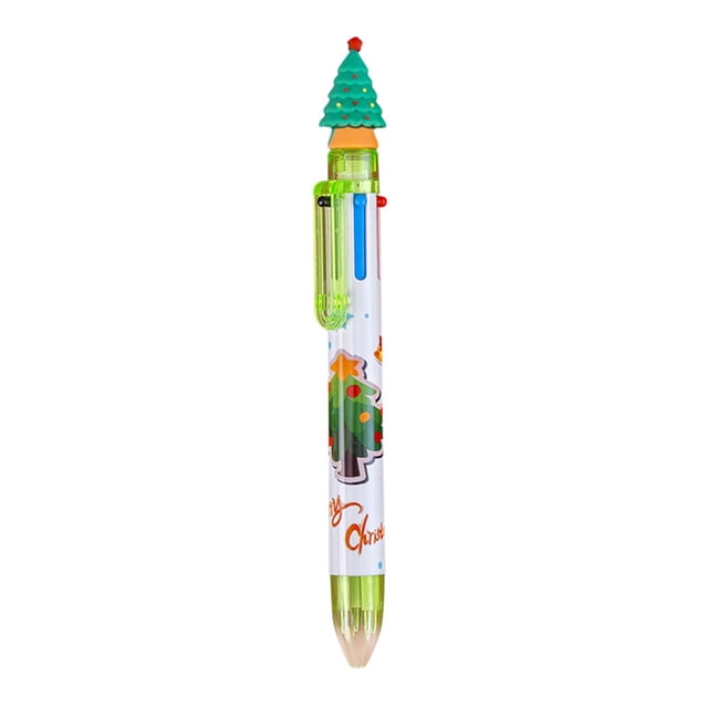 RYRDWP Stylo-Bille de Noël à 6 Couleurs à Pression Marqueur Multifonction Couleur 2 ml