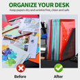 thumbnail image 4 of Nvzi Plastic File Folders, 10 PCS Plastic Folders for Document, A4 Size Plastic Envelopes with Snap Closure, Clear File Folders Document Folders File Bags for Office,Blue, 4 of 4